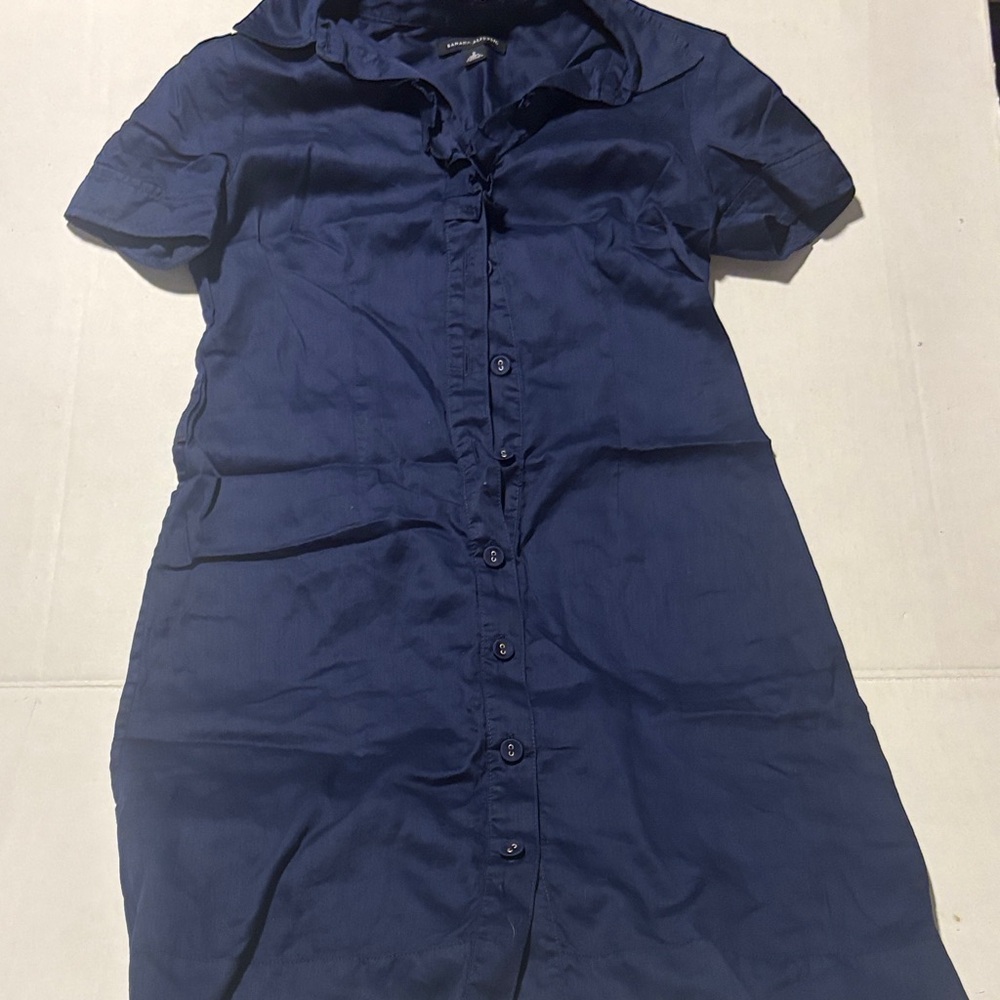 Banana Republic Midnight Blue Shirt Dress